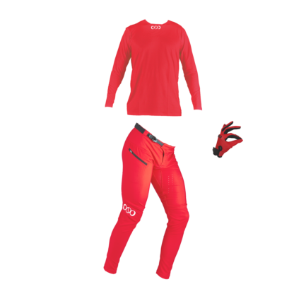 Tenue BMX/MTB COMPACT RACER Rouge