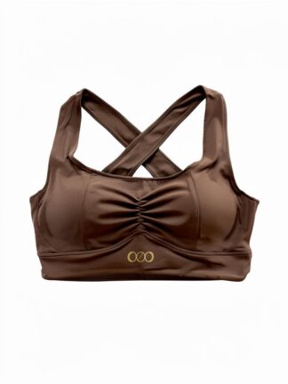 Brassière chocolat – dos croisé