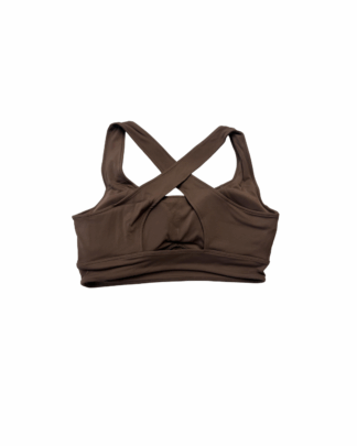 Brassière chocolat – dos croisé