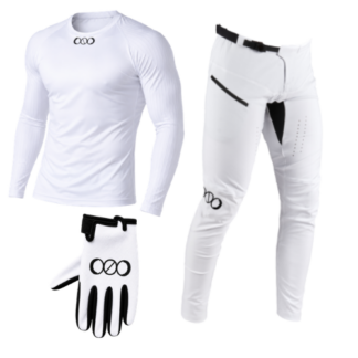 Tenue BMX/MTB RACER Blanc