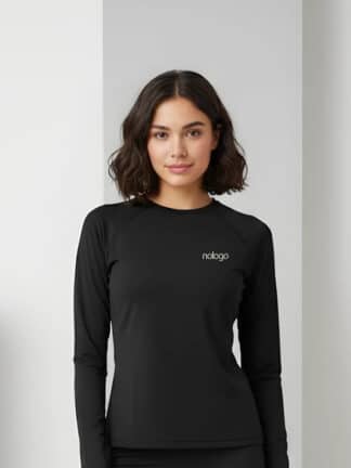 T shirt sport manches longues - Noir