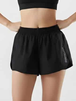 Short femme running large - Noir